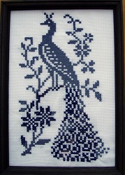 Jednobarevná výšivka