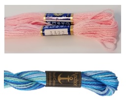 Bavlnky a příze na vyšívání