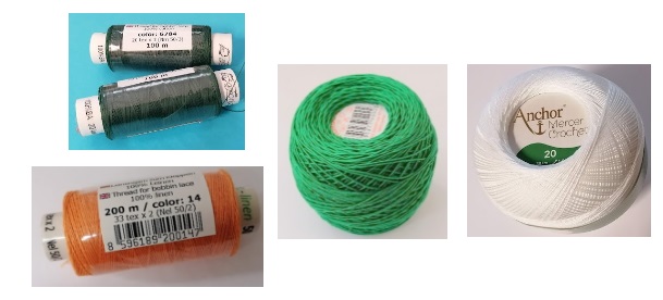 Příze na háčkování, paličkování a frivolitky