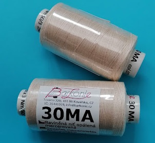 Bavlna mercerovaná - Barkonie