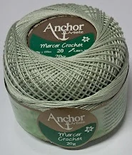 Anchor Artiste Crochet - 20 - šedozelená světlá