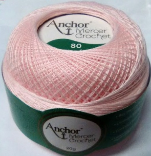 Anchor Artiste Crochet - 80 - růžová