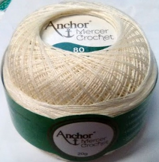 Anchor Artiste Crochet - 80 - krémová