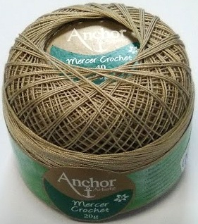 Anchor Artiste Crochet - 40 - béžová tmavá