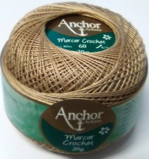 Anchor Artiste Crochet - 60 - béžová tmavá