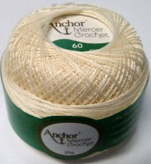 Anchor Artiste Crochet - 60 - krémová