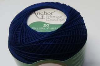 Anchor Artiste Crochet - 20 - tmavě modrá