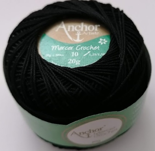 Anchor Artiste Crochet - 10 - černá