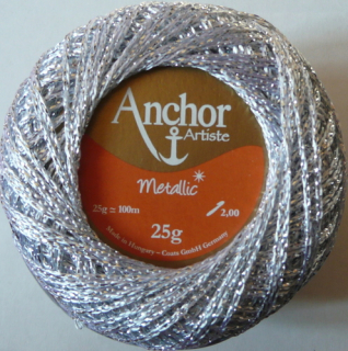 Anchor Artiste Metallic - stříbrná