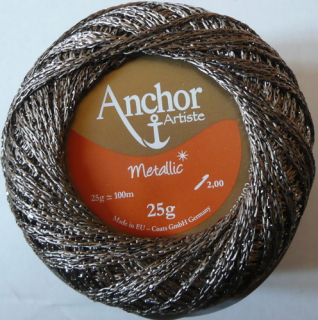 Anchor Artiste Metallic - šedá tmavá