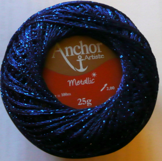Anchor Artiste Metallic - modrá