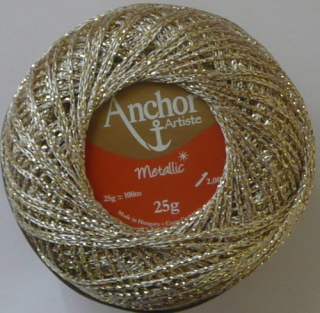 Anchor Artiste Metallic - stříbrno-zlatá