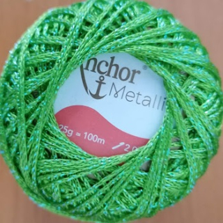 Anchor Artiste Metallic neonová - zelená