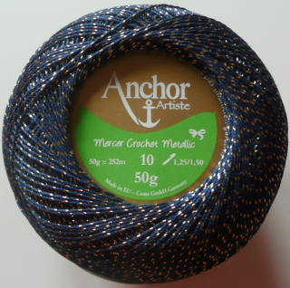 Anchor Metallic - modro-zlatá