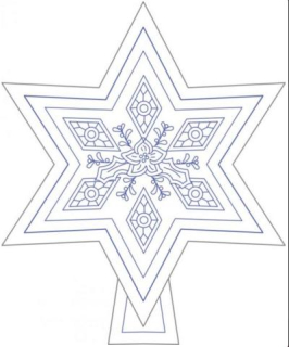 Hvězda - menší - šesticípá
