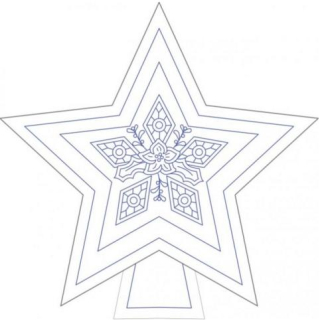Hvězda - větší - pěticípá