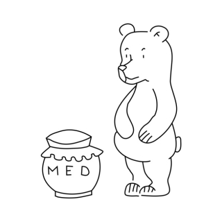 Medvídek a med