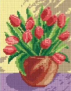 Váza s tulipány