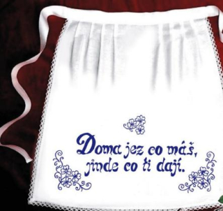 Zástěrka - Doma jez co máš II.
